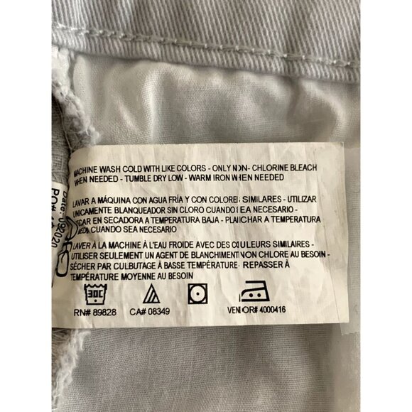 Gloria Vanderbilt Amanda Light Gray High-Rise Straight Leg Jeans Womens Size 14 - Picture 14 of 14